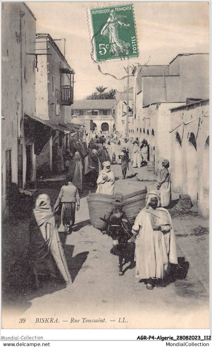 AGRP4-0302-ALGERIE - BISKRA - Rue Toussaint - Biskra