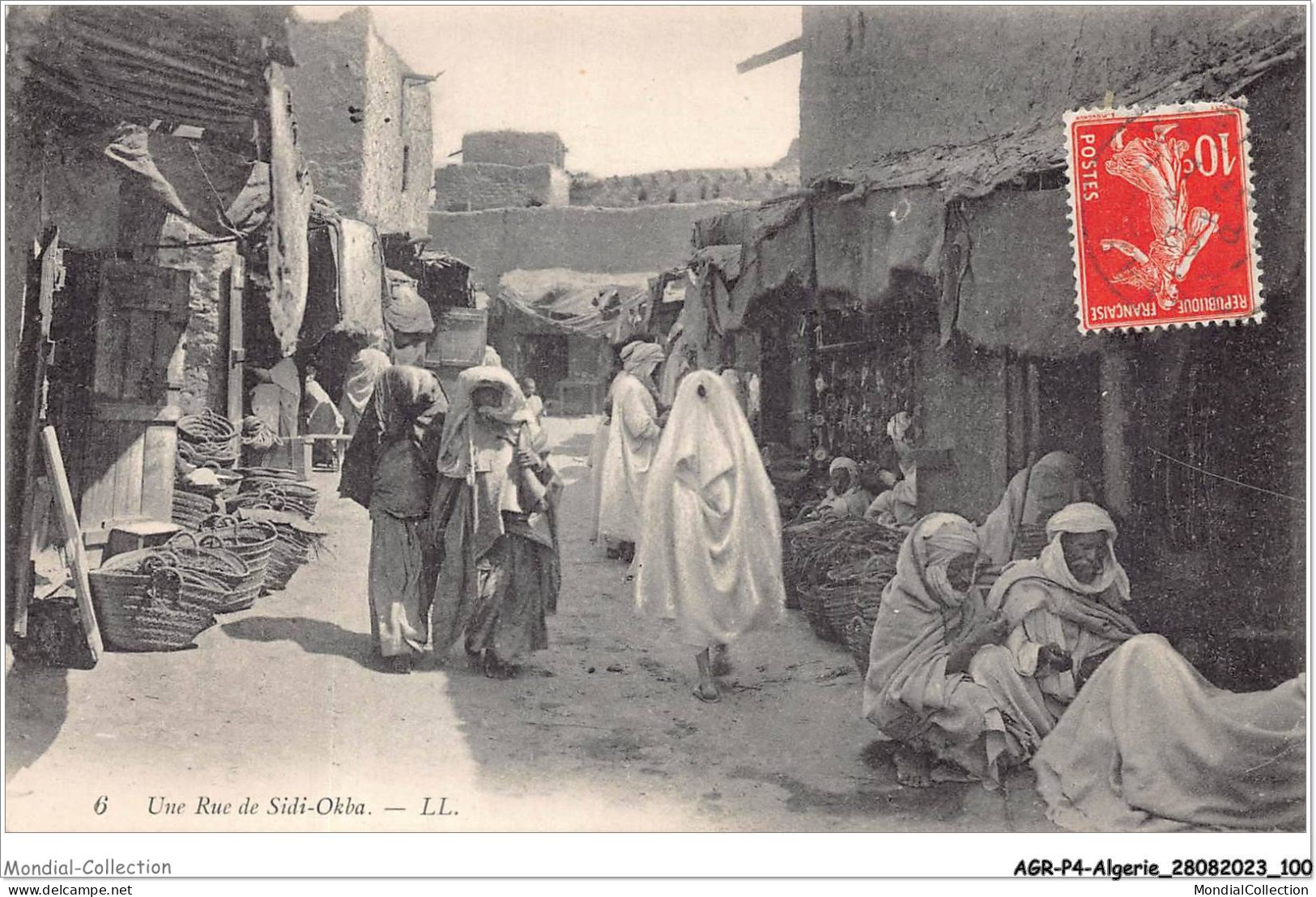 AGRP4-0296-ALGERIE - Une Rue De Sidi Okba - Autres & Non Classés