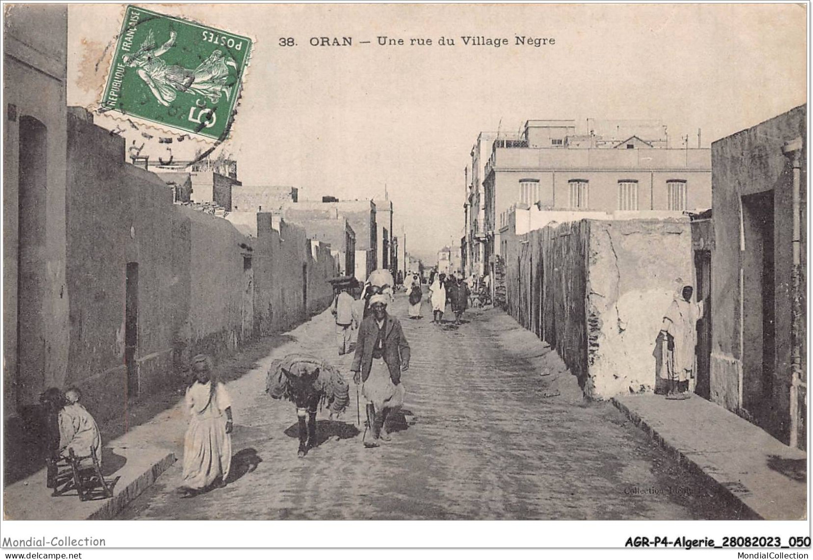 AGRP4-0271-ALGERIE - ORAN - Une Rue Du Village Nègre - Oran