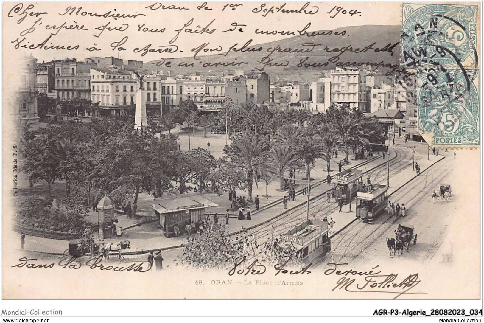 AGRP3-0175-ALGERIE - ORAN - La Place D'armes - Oran