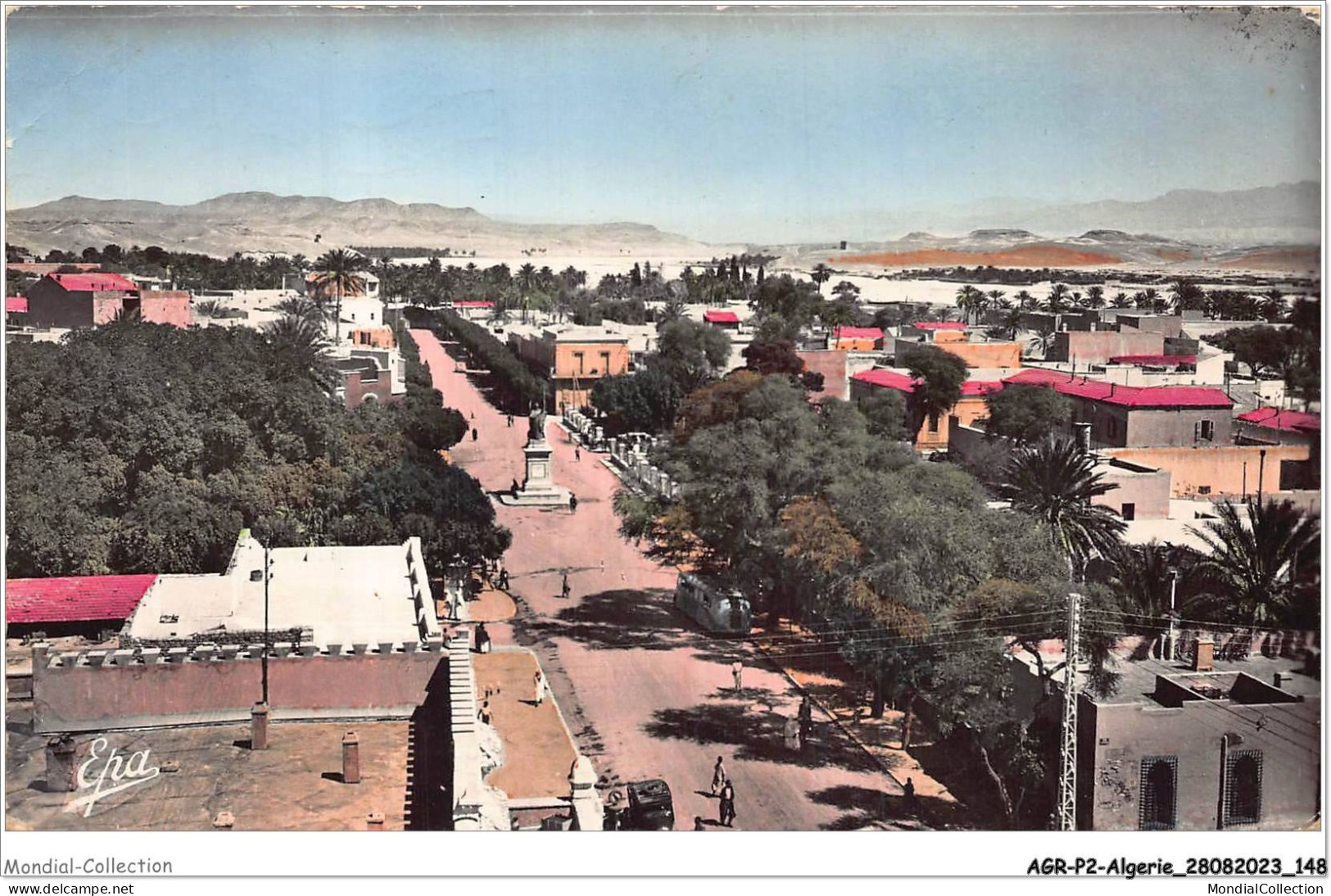 AGRP2-0149-ALGERIE - BISKRA - Vue D'ensemble Et La Grande Avennue - Biskra