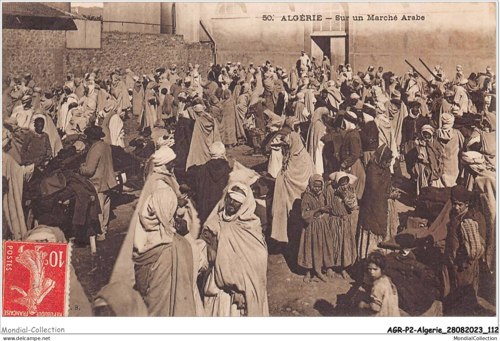 AGRP2-0131-ALGERIE - Sur Un Marché Arabe - Scene & Tipi