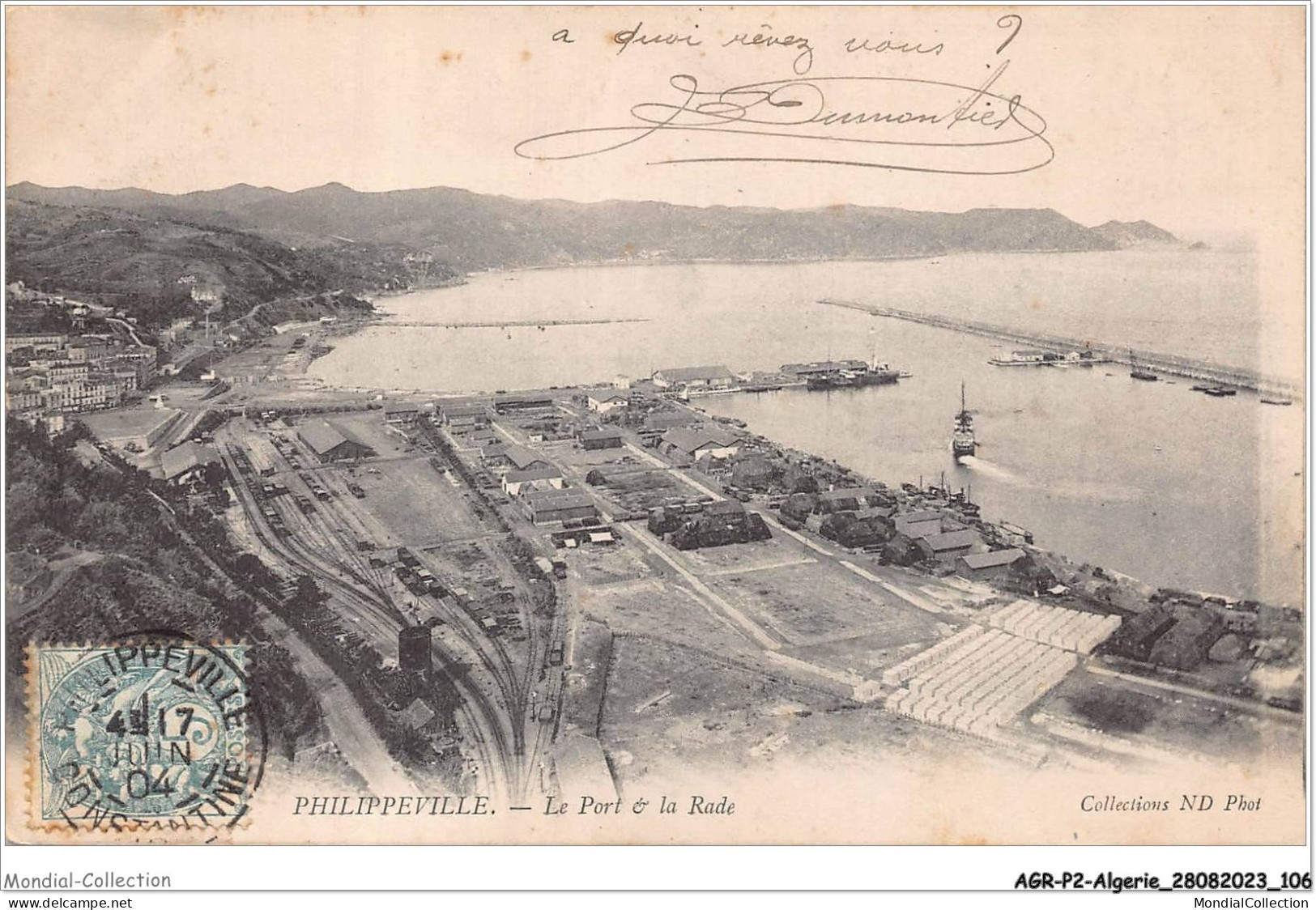 AGRP2-0128-ALGERIE - PHILIPPEVILLE - Le Port Et La Rade - Skikda (Philippeville)