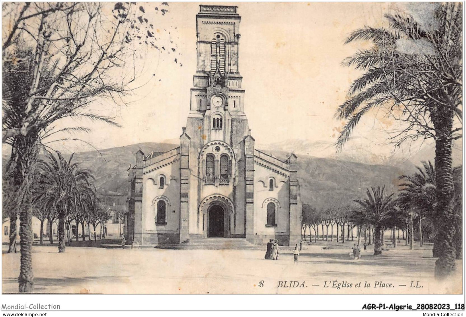 AGRP1-0060-ALGERIE - BLIDA - L'église Et La Place - Blida