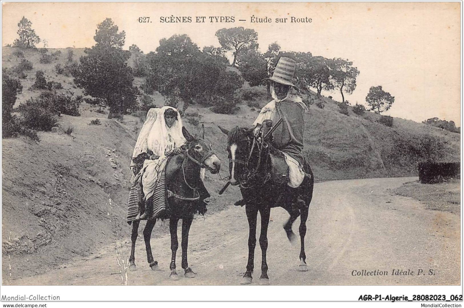 AGRP1-0032-ALGERIE - Scenes Et Types - étude Sur Route - Szenen