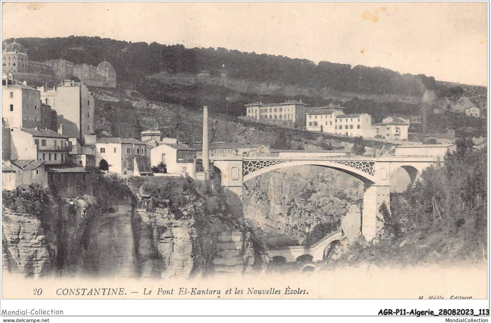 AGRP11-0832-ALGERIE - CONSTANTINE - Le Pont El-kantara Et Les Nouvelles écoles  - Constantine