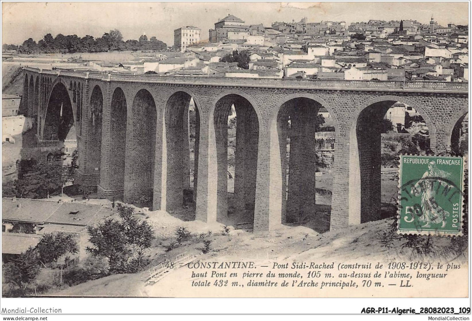 AGRP11-0830-ALGERIE - CONSTANTINE - Pont Sidi-rached  - Constantine