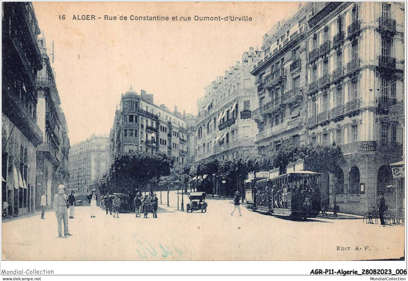 AGRP11-0778-ALGERIE - ALGER - Rue De Constantine Et Rue Dumont-d'urville  - Alger