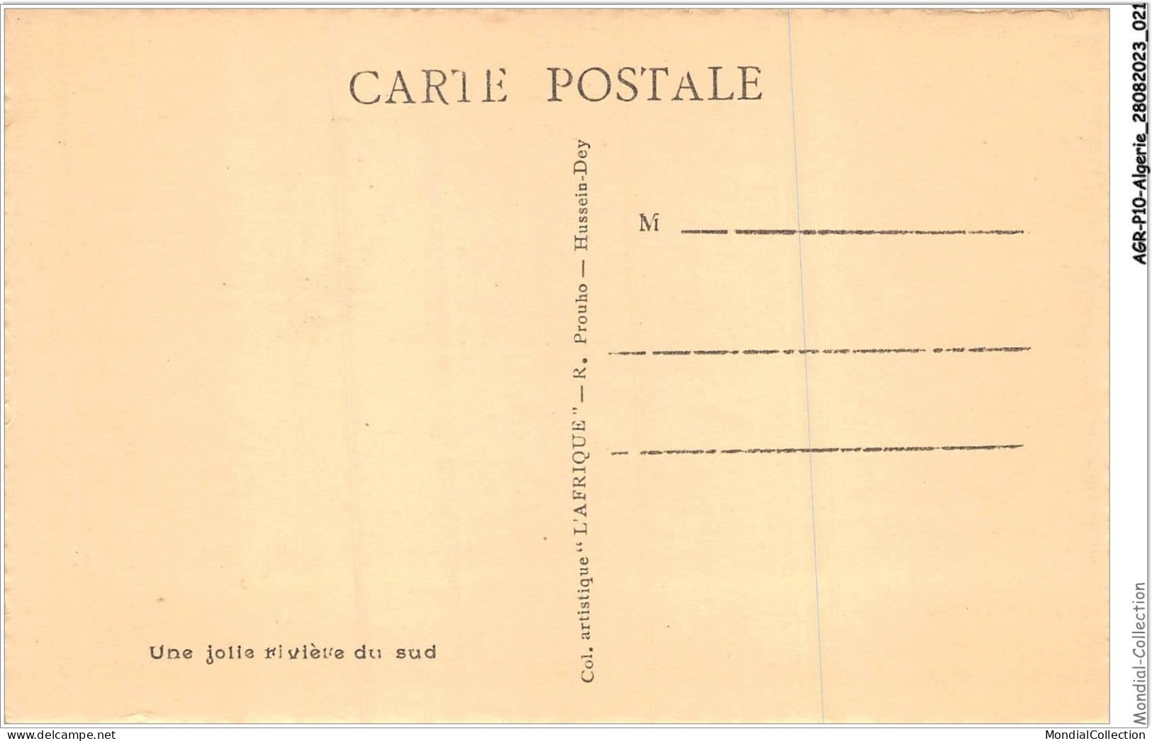 AGRP10-0713-ALGERIE - Une Jolie Rivière Du Sud  - Scènes & Types