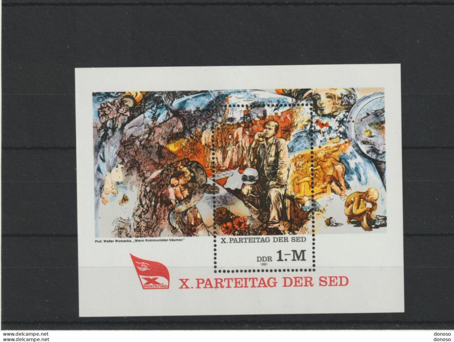 RDA 1981 SED, Peinture  Yvert BF 61, Michel Bl 63 NEUF** MNH Cote 3 Euros - 1981-1990