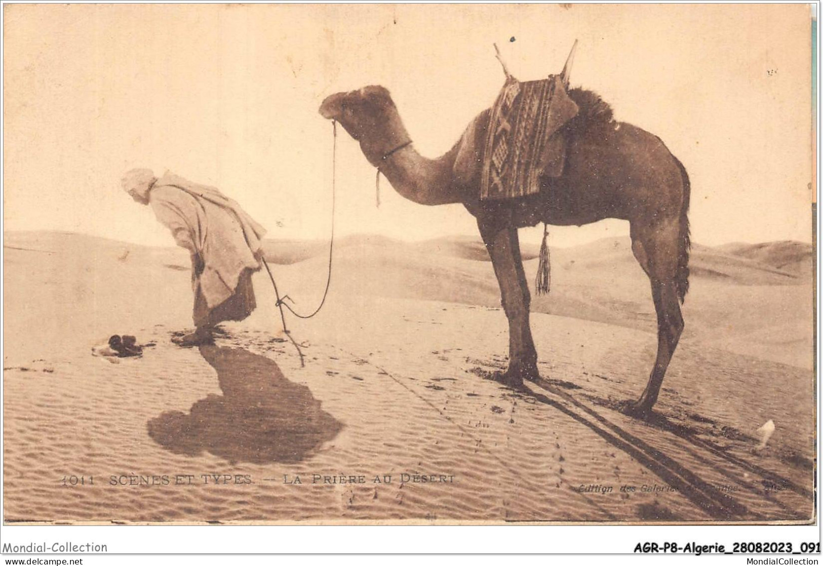 AGRP8-0598-ALGERIE - Scenes Et Types - La Prière Du Désert - Szenen