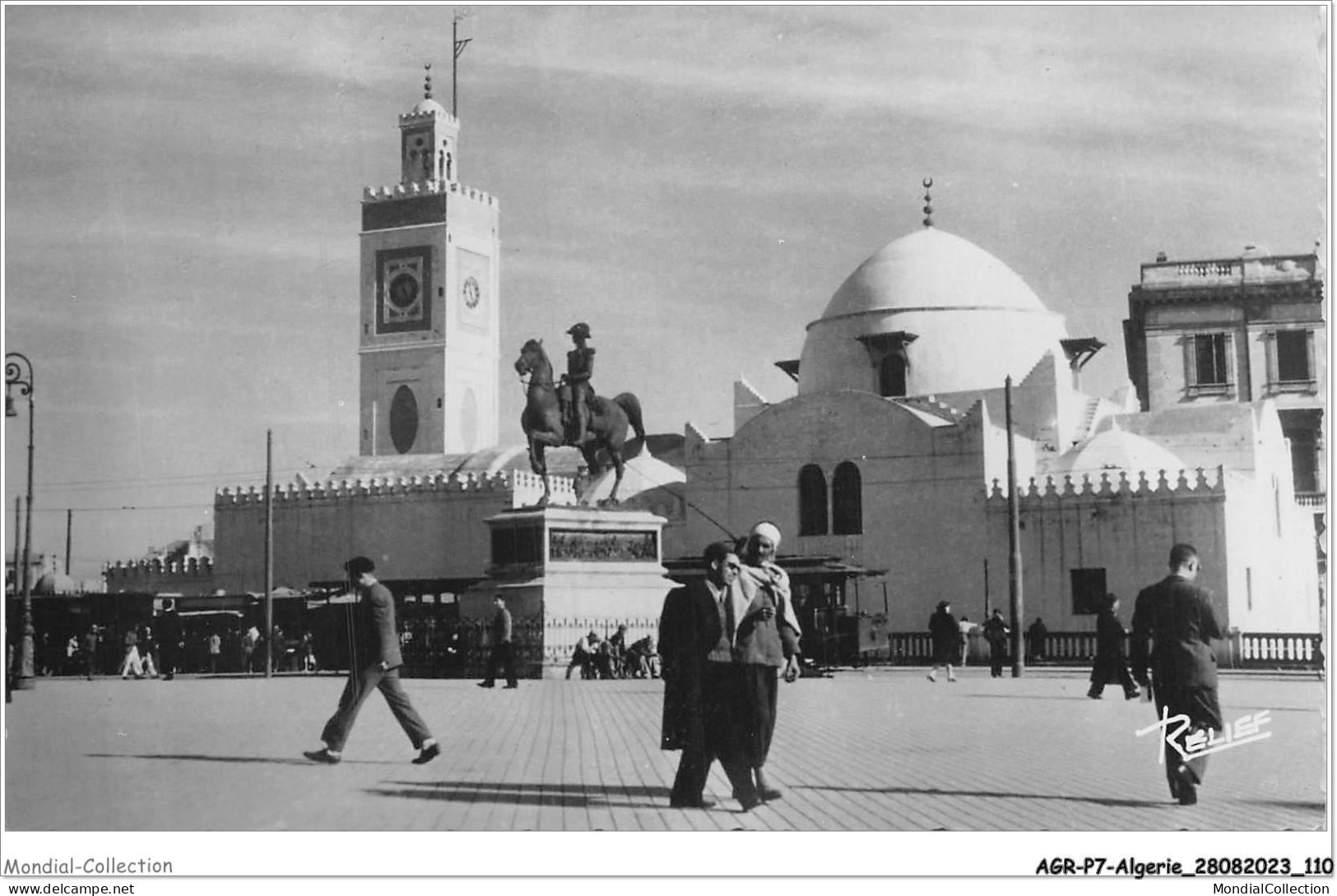 AGRP7-0535-ALGERIE - ALGER - Place Du Gouvenrement Et Statue Du Duc D'orléans - Algiers