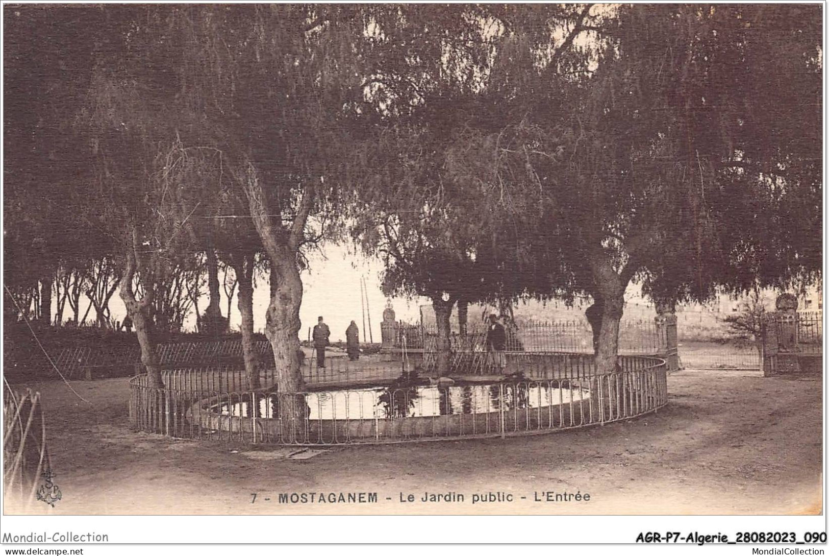 AGRP7-0525-ALGERIE - MOSTAGANEM - Le Jardin Public - L'entrée - Mostaganem