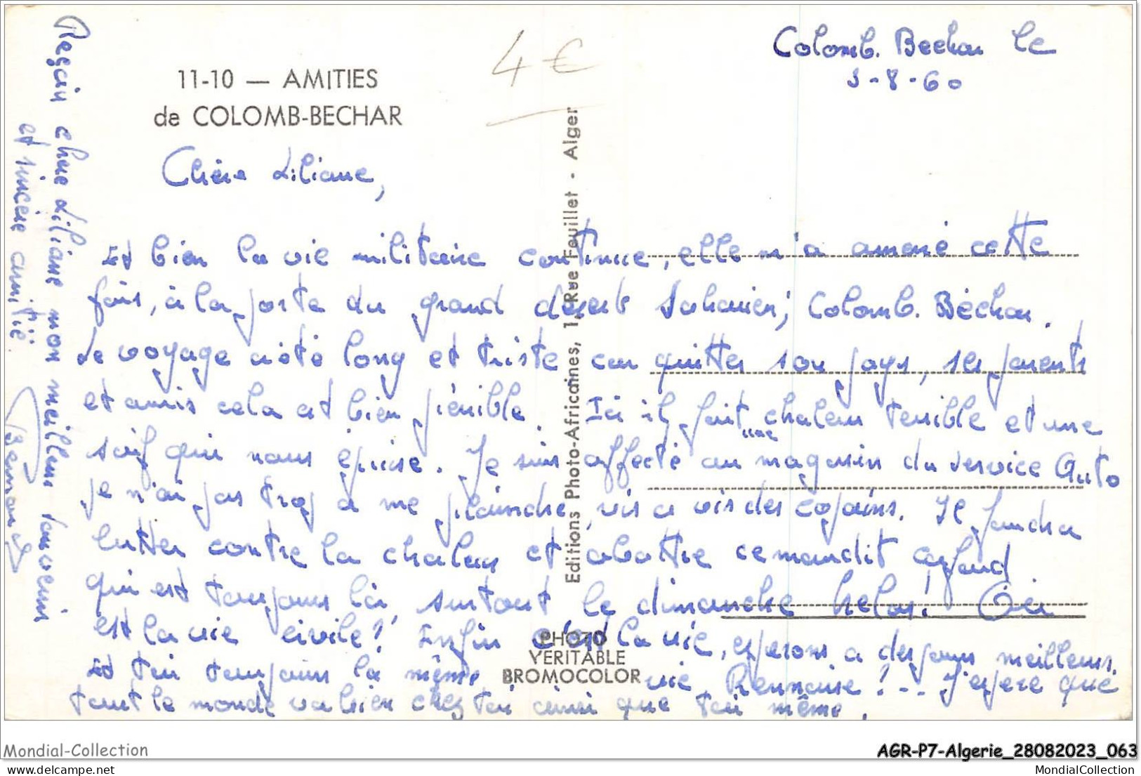 AGRP7-0511-ALGERIE - Amitiés De Colomb-bechar  IMMEUBLE AIR FRANCE PISCINE - Oran