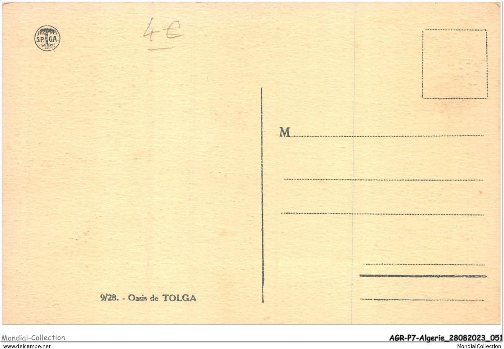 AGRP7-0505-ALGERIE - TOLGA - Oasis - Andere & Zonder Classificatie