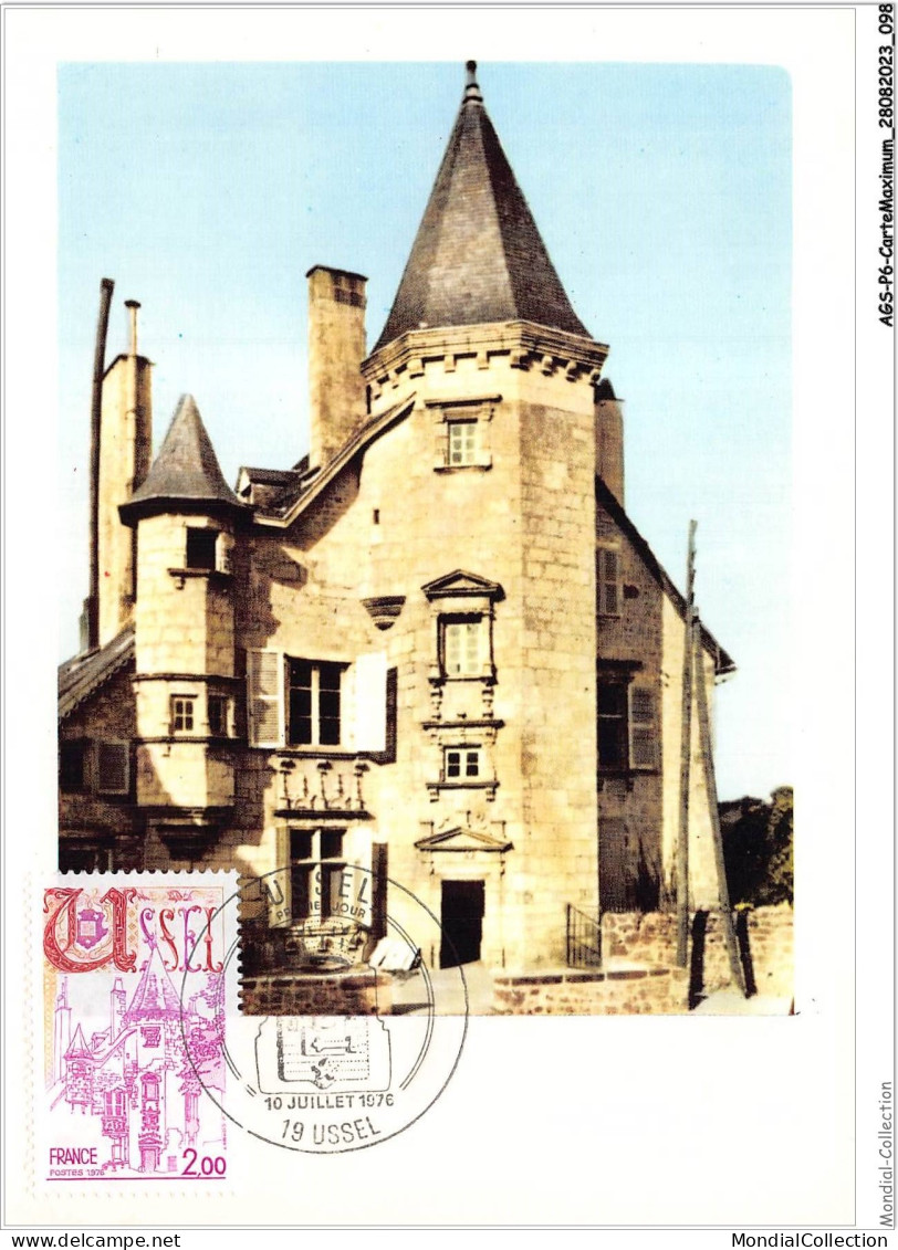 AGSP6-0389-CARTE MAXIMUM - USSEL 1976 - Residence Des Ducs De Ventadour - 1970-1979