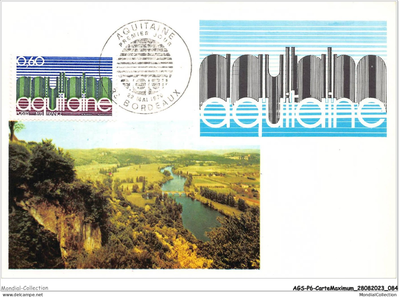 AGSP6-0382-CARTE MAXIMUM - BORDEAUX 1976 - AQUITAINE - 1970-1979