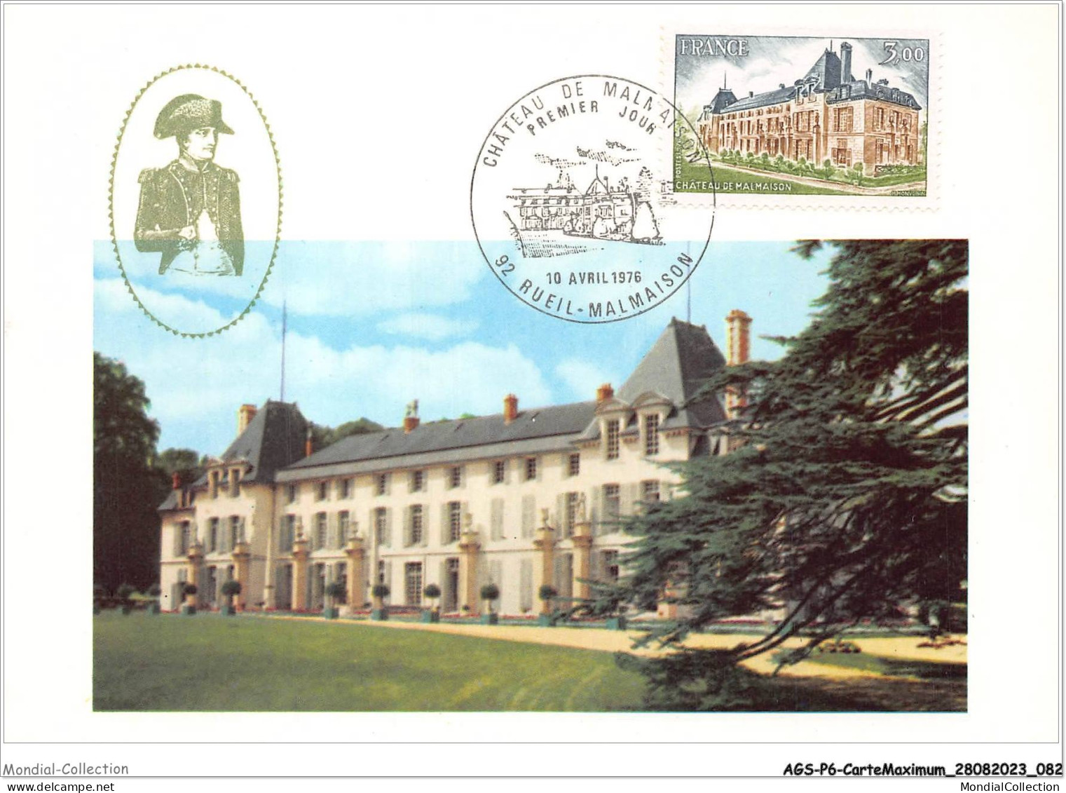 AGSP6-0381-CARTE MAXIMUM - RUEIL - MALMAISON 1976 - Chateau De Malmaison - 1970-1979