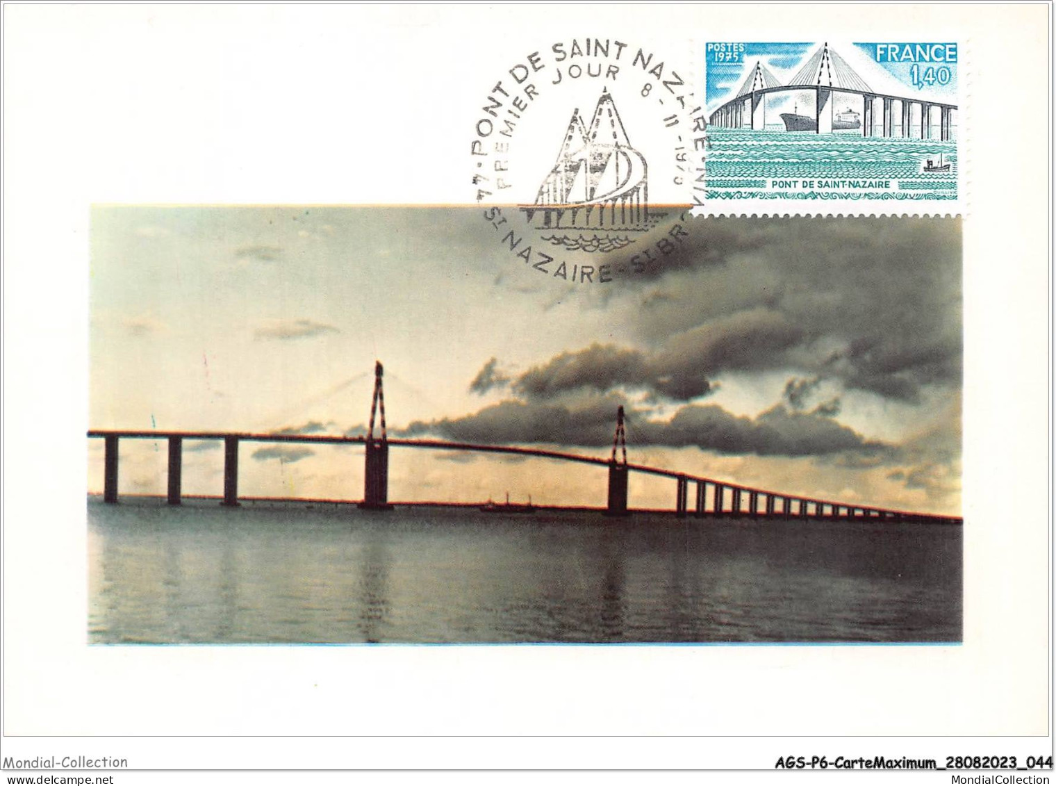 AGSP6-0362-CARTE MAXIMUM - ST NAZAIRE 1977 - Pont De ST-NAZAIRE - 1970-1979