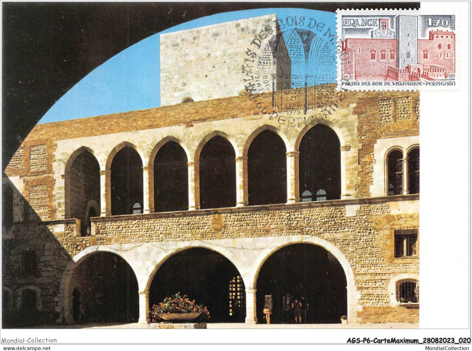 AGSP6-0350-CARTE MAXIMUM - PERIGNAN 1979 - Palais Des Rois De MAJORQUE - 1970-1979