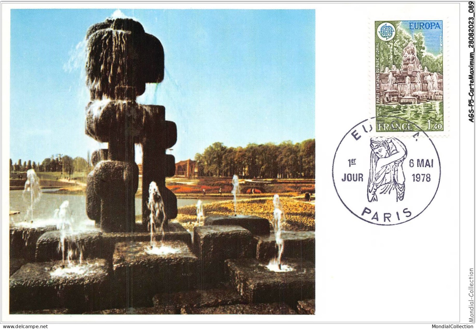 AGSP5-0321-CARTE MAXIMUM - PARIS 1978 - EUROPA - 1970-1979