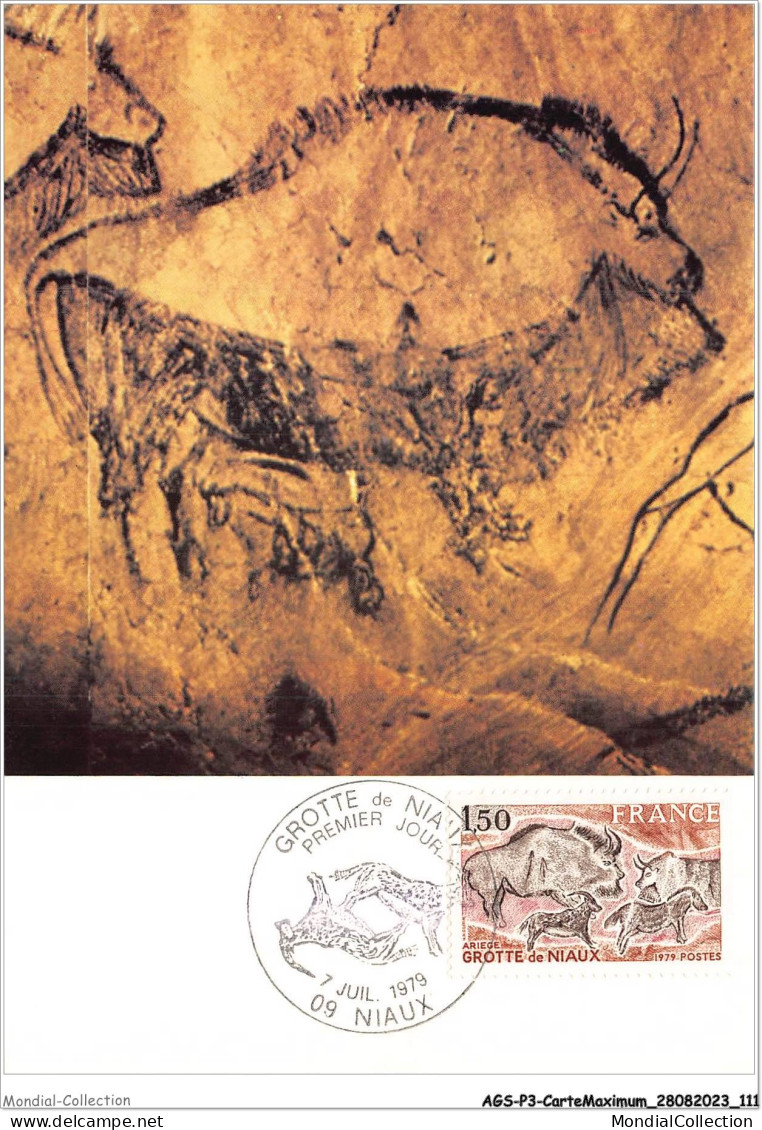 AGSP3-0199-CARTE MAXIMUM - NIAUX 1979 - Grotte De NIAUX - 1970-1979