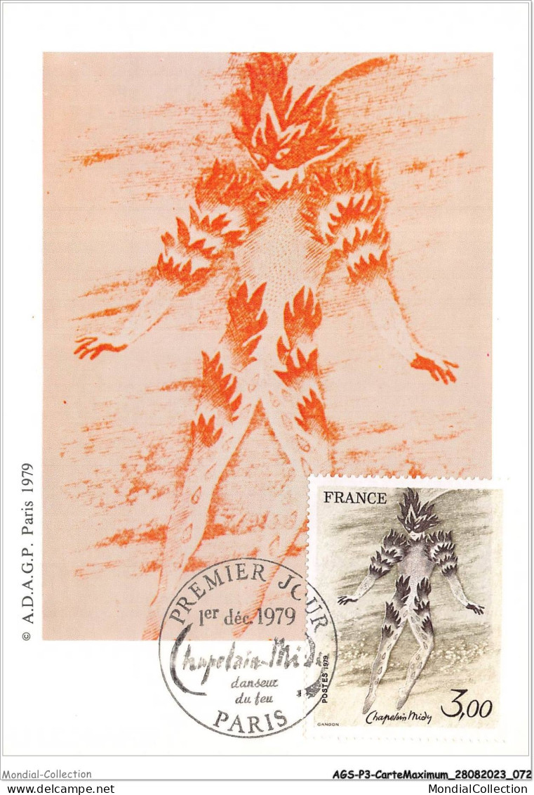 AGSP3-0179-CARTE MAXIMUM - PARIS 1979 - Chapelsin Midy - 1970-1979