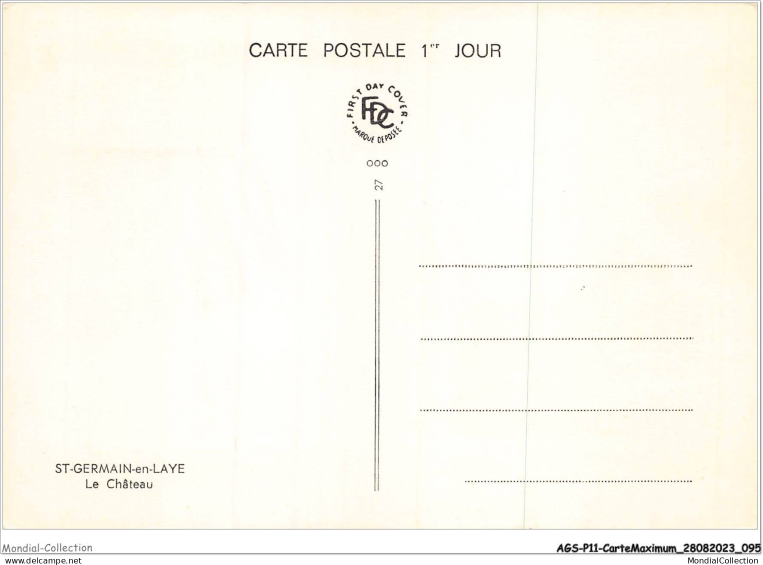 AGSP11-0754-CARTE MAXIMUM - SAINT-GERMAIN-EN-LAY 1967 - Premier Jour - 1960-1969