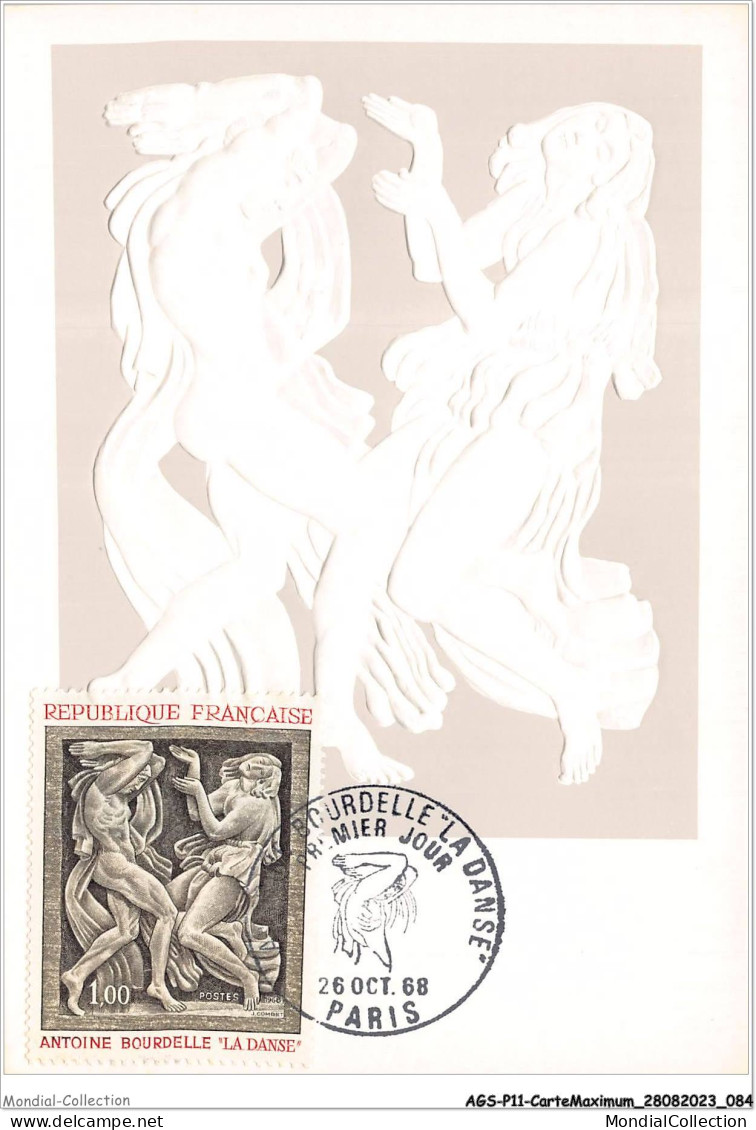 AGSP11-0749-CARTE MAXIMUM - PARIS 1968 - Boudelle De La Danse - 1960-1969