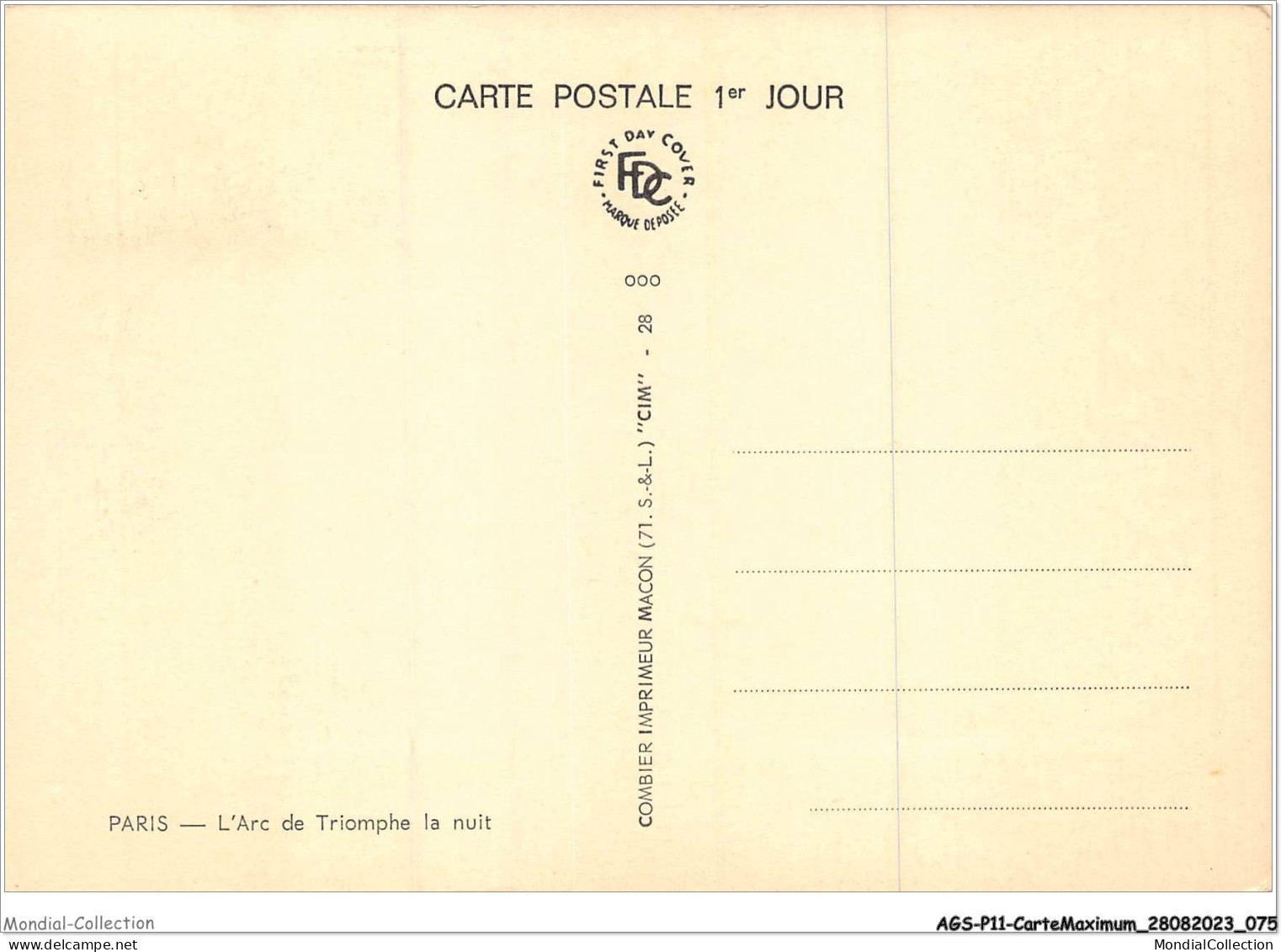 AGSP11-0744-CARTE MAXIMUM - PARIS 1968 - 50e Anniversaire De L'armistice - 1960-1969