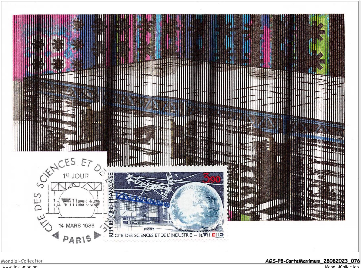 AGSP8-0521-CARTE MAXIMUM - PARIS 1986 - Cite Des Sciences Et De L'industrie - 1980-1989