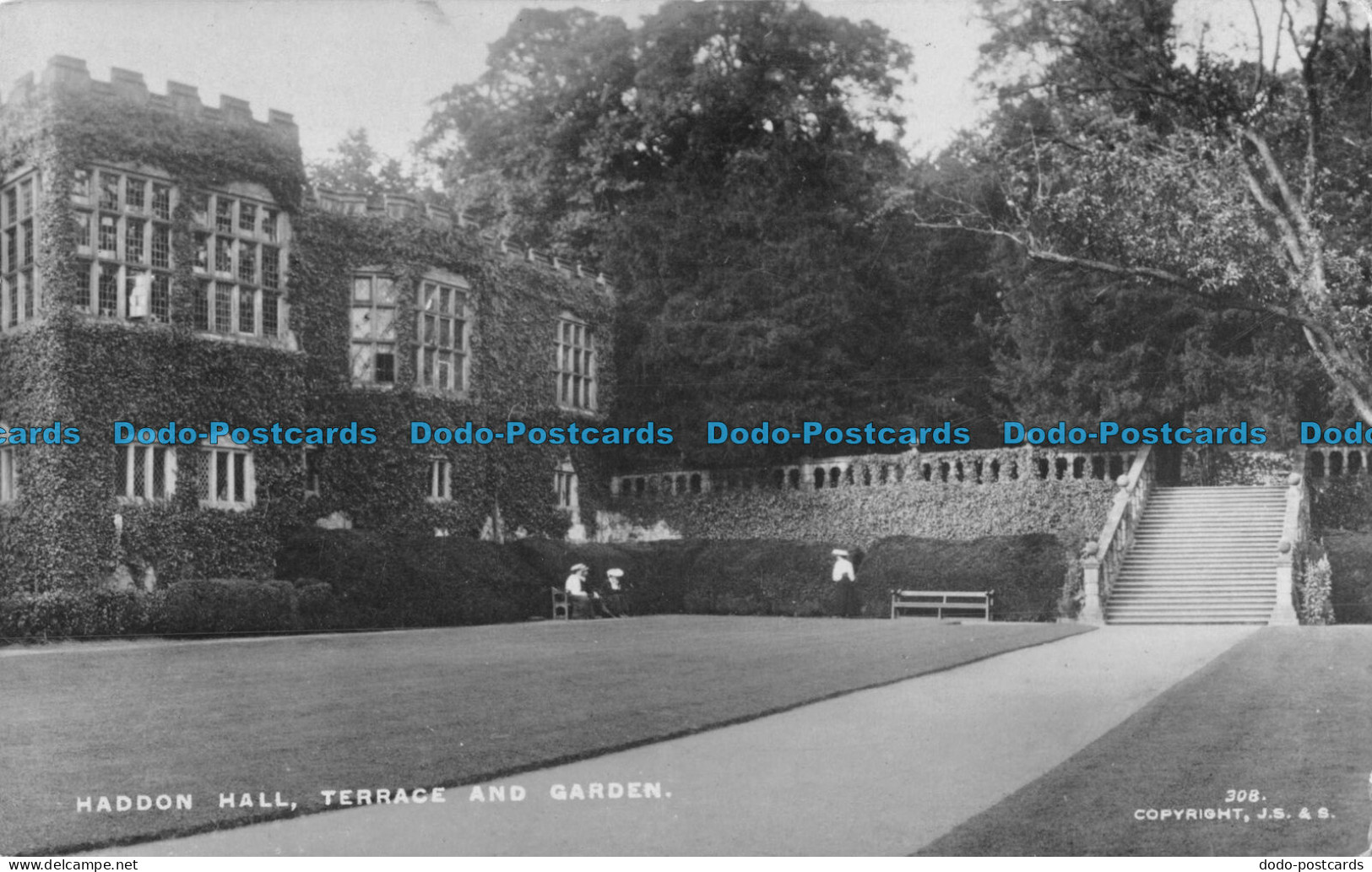 R094326 Haddon Hall. Terrace And Garden. RP - Monde