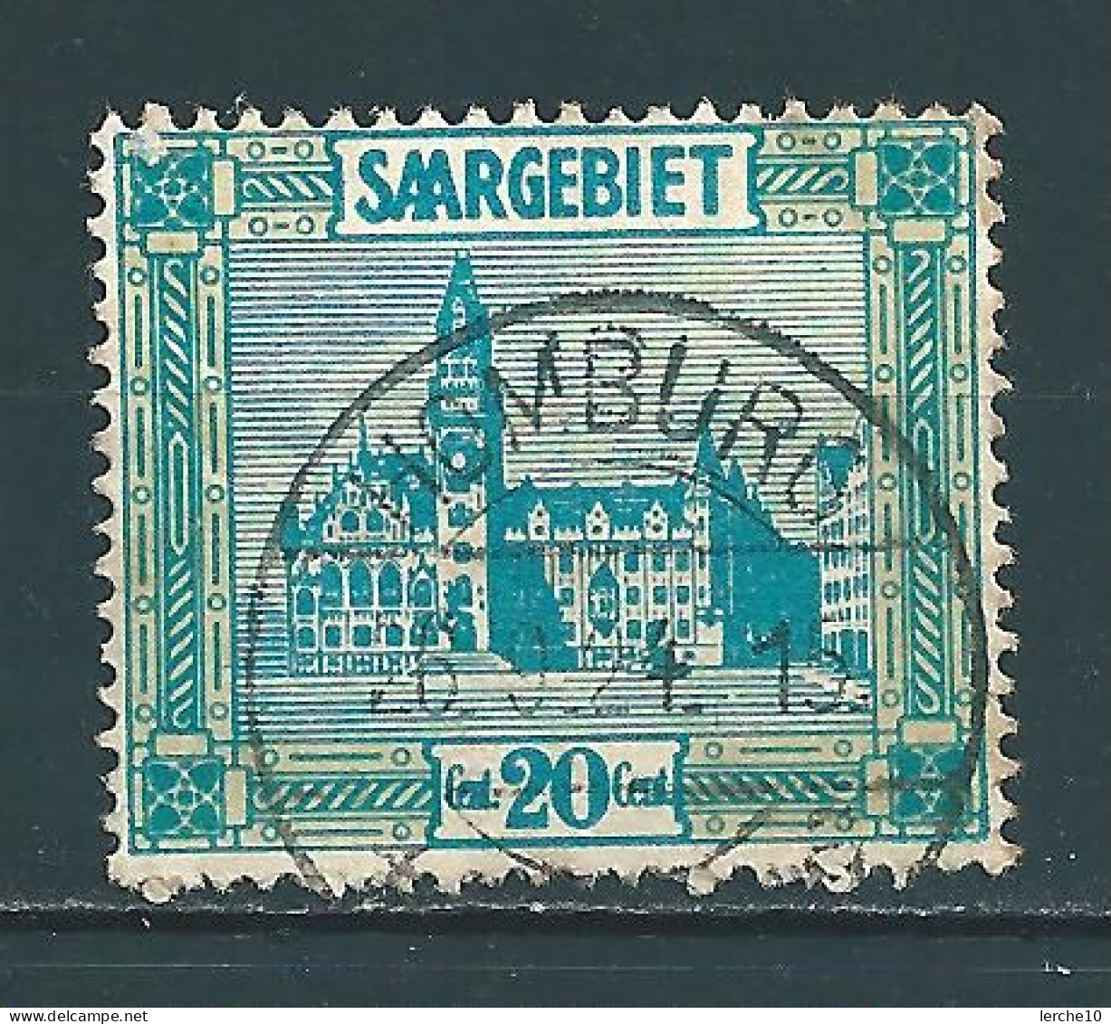 Saar MiNr. 99 Vollstempel  HOMBURG (0334) - Gebruikt