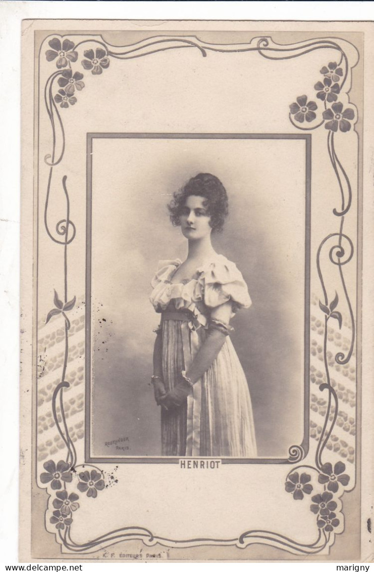 CARTE FANTAISIE . CPA . PORTRAIT JEUNE FEMMES . - Women