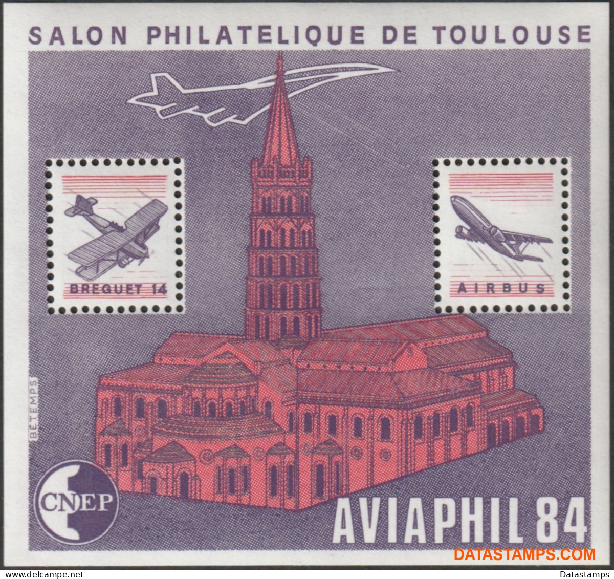 Frankrijk 1984 - Yv:CNEP 5A, Cnep - XX - Philatelic Exhibition Aviaphil - CNEP