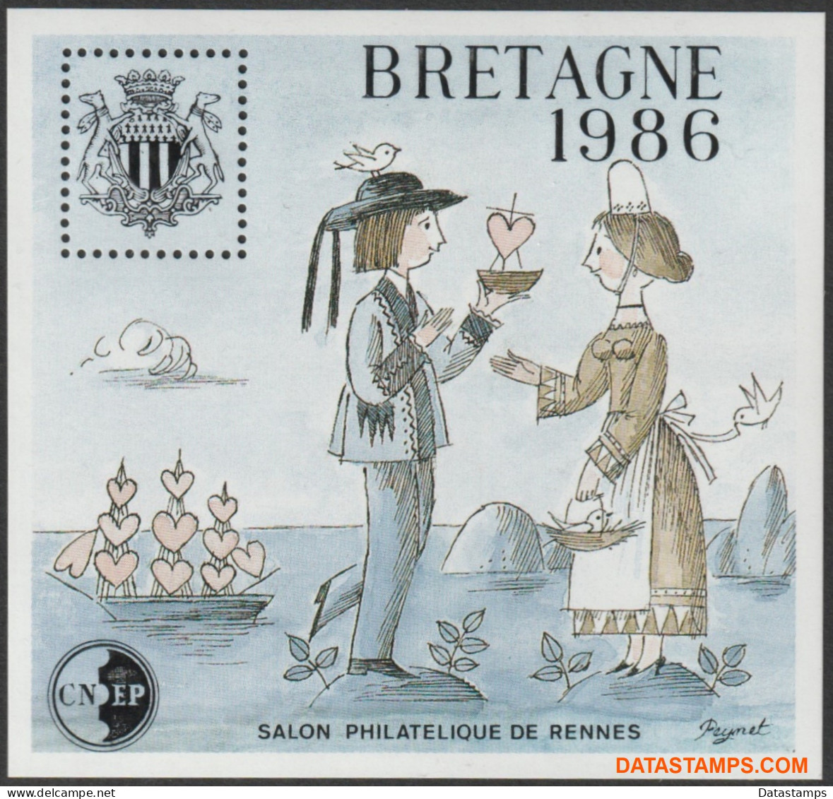 Frankrijk 1986 - Yv:CNEP 7A, Cnep - XX - Philatelic Exhibition Brittany - CNEP