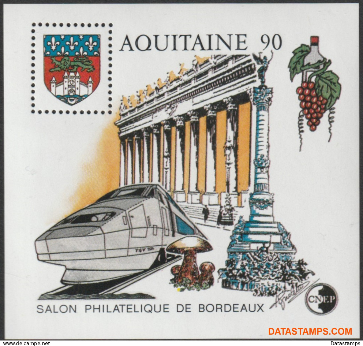 Frankrijk 1990 - Yv:CNEP 12, Cnep - XX - Philatelic Exhibition Aquitaine - CNEP