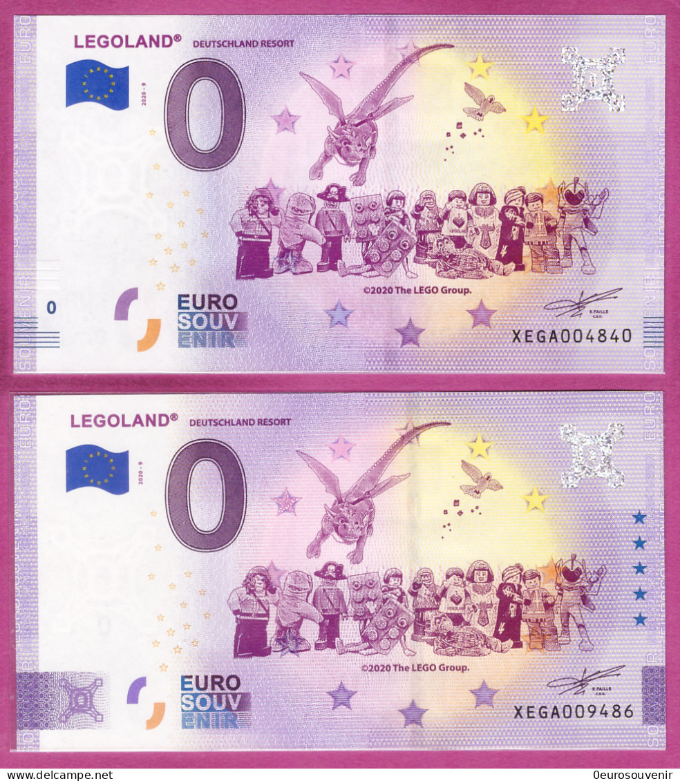 0-Euro XEGA 2020-9 LEGOLAND - DEUTSCHLAND RESORT Set NORMAL+ANNIVERSARY - Prove Private