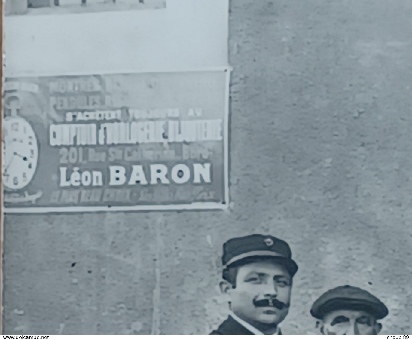 POSTIERS POSTES PTT EN GIRONDE A IDENTIFIER  CARTE PHOTO MAGASIN DEVANTURE ENSEMBLE DE 2 CARTES - Autres & Non Classés