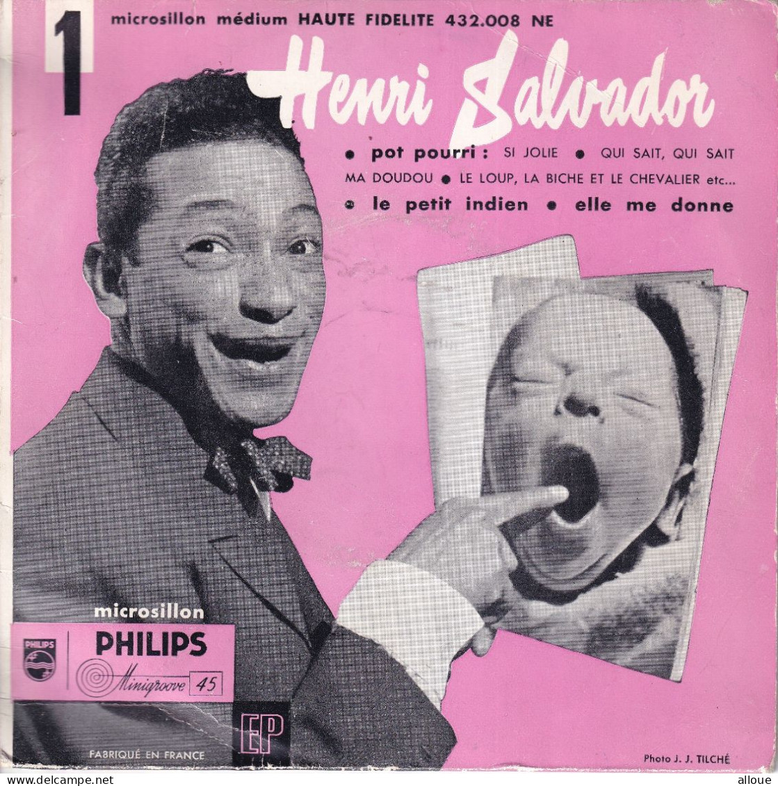 HENRI SALVADOR 1 - FR EP - POT-POURRI + 3 - Otros - Canción Francesa