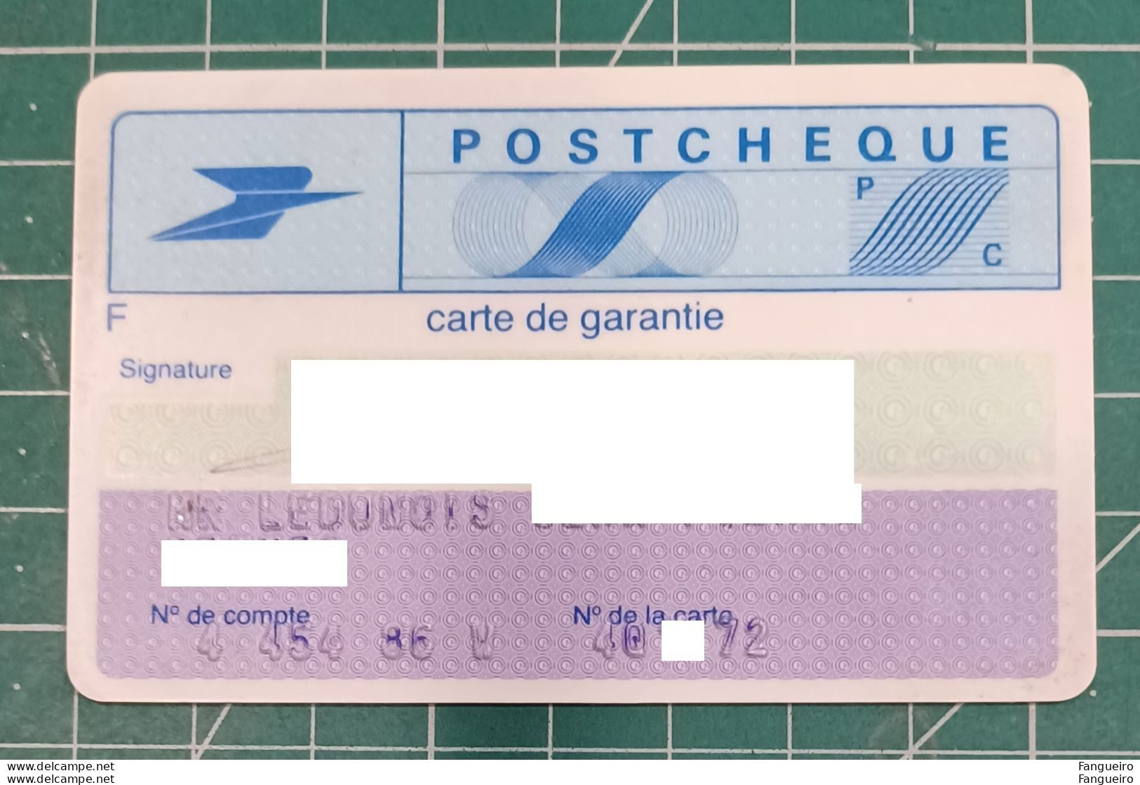 FRANCE CREDIT CARD 1986 POSTCHEQUE CARD - Credit Cards (Exp. Date Min. 10 Years)