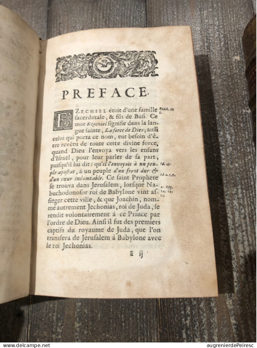 Ancien Testament Jezechiel, Daniel, 12 Petits Prophètes 1722-1727-1729 Guillaume Desprez - 1701-1800