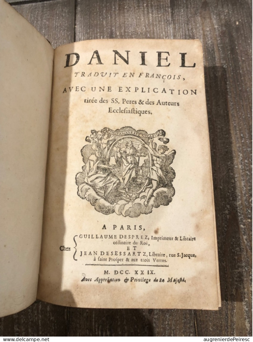 Ancien Testament Jezechiel, Daniel, 12 Petits Prophètes 1722-1727-1729 Guillaume Desprez - 1701-1800