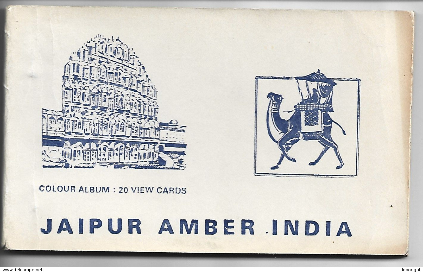 LIBRO DE POSTALES CON 20 VISTAS UNITARIAS DE JAIPUR AMBER.- ( INDIA ) - Inde