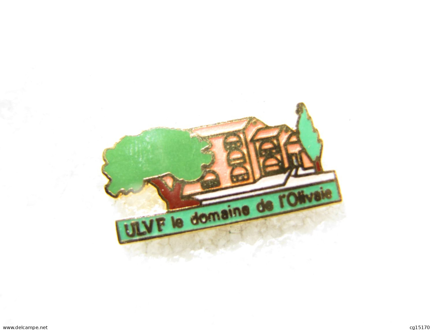 PIN'S    DOMAINE DE L'OLIVAIE  ULVF Email Grand Feu - Autres & Non Classés