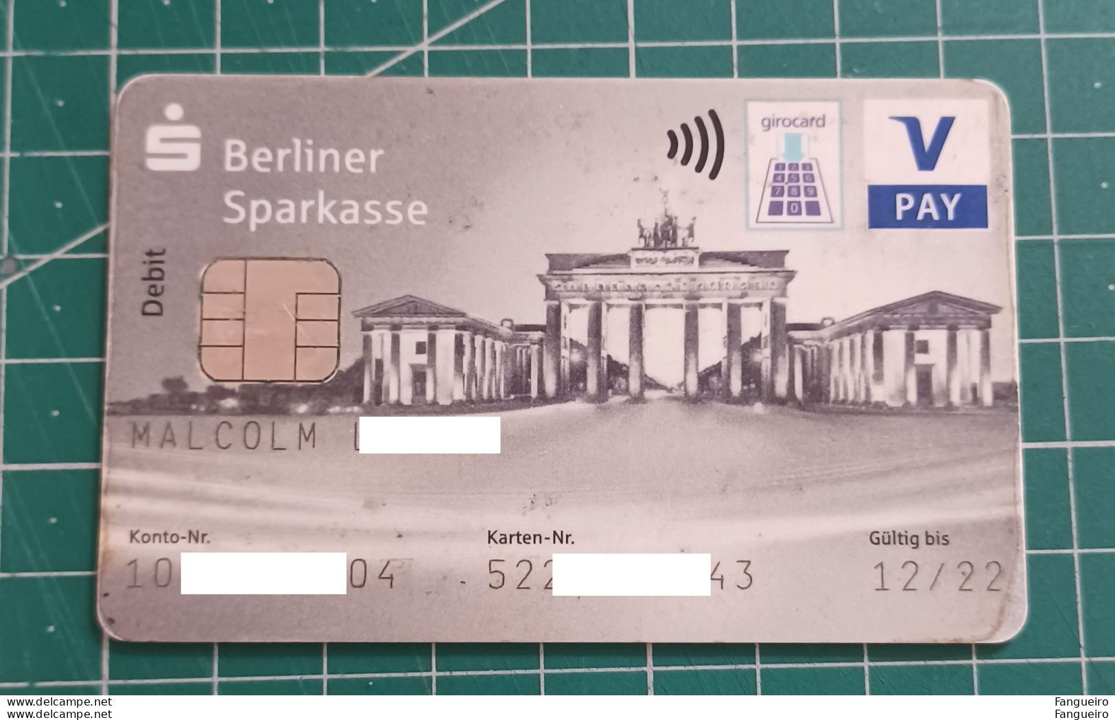 GERMANY CREDIT CARD BERLINER PARKASSE V PAY - Tarjetas De Crédito (caducidad Min 10 Años)