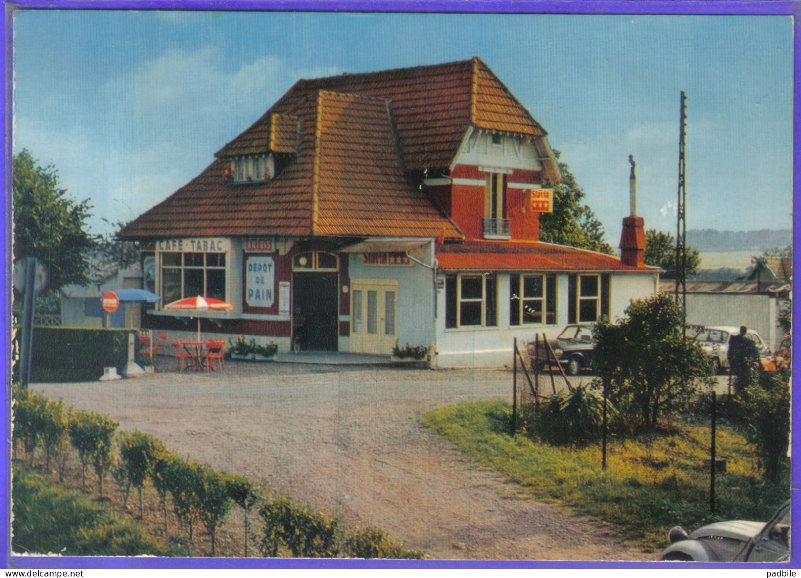 Carte Postale 02. Mennessis  Café Tabacs  Jacques Et Nelly  Prop. Très Beau Plan - Altri & Non Classificati