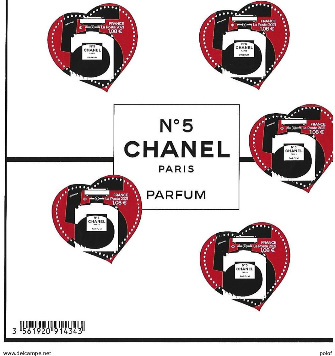 Bloc Feuillet N° 152 - Saint Valentin - Coeur De Chanel - Neufs