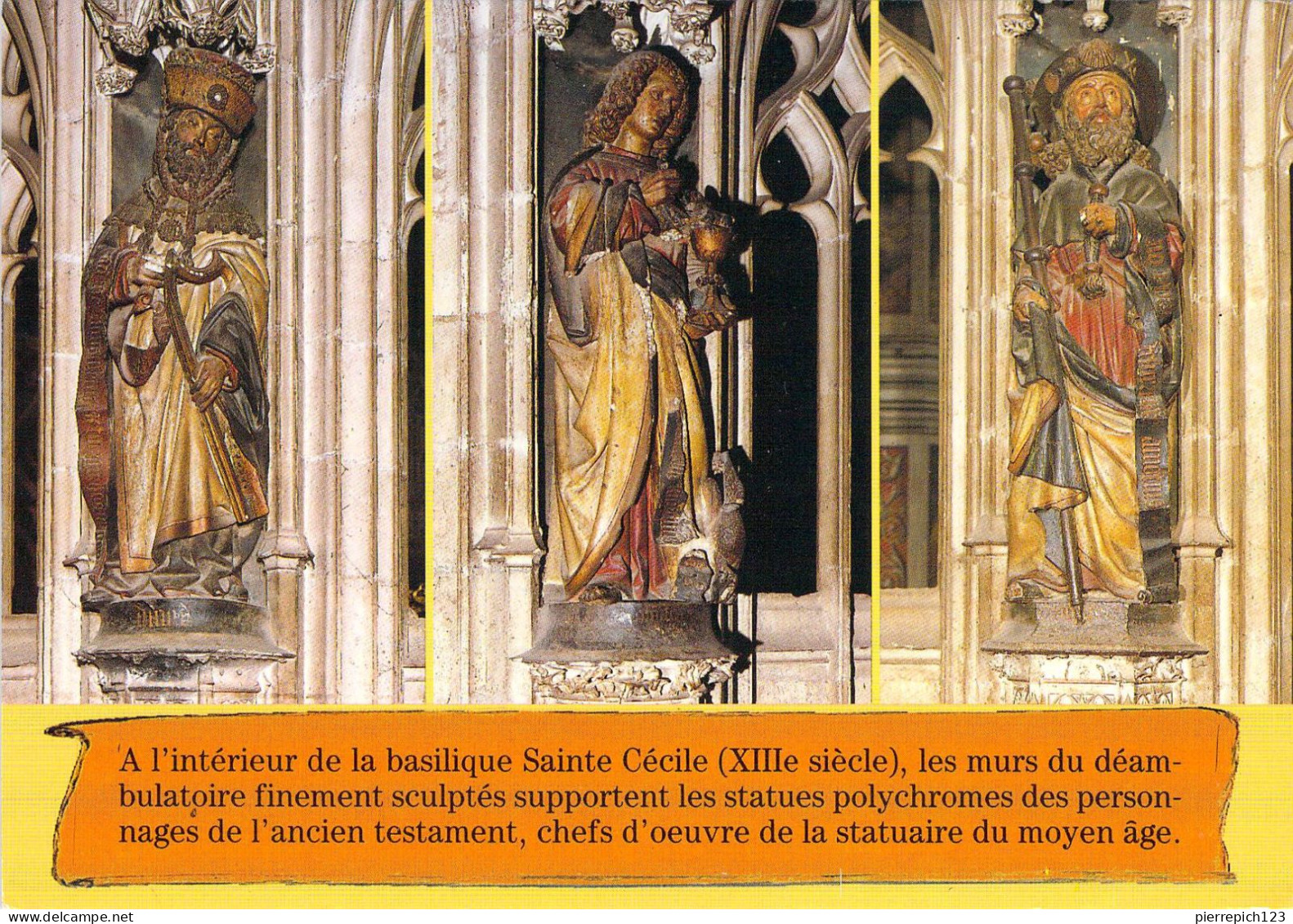 81 - Albi - Basilique Sainte Cécile (XIIIe Siècle) - Dans Le Déambulatoire, Statues De David, Saint Jean, Saint Jacques - Albi