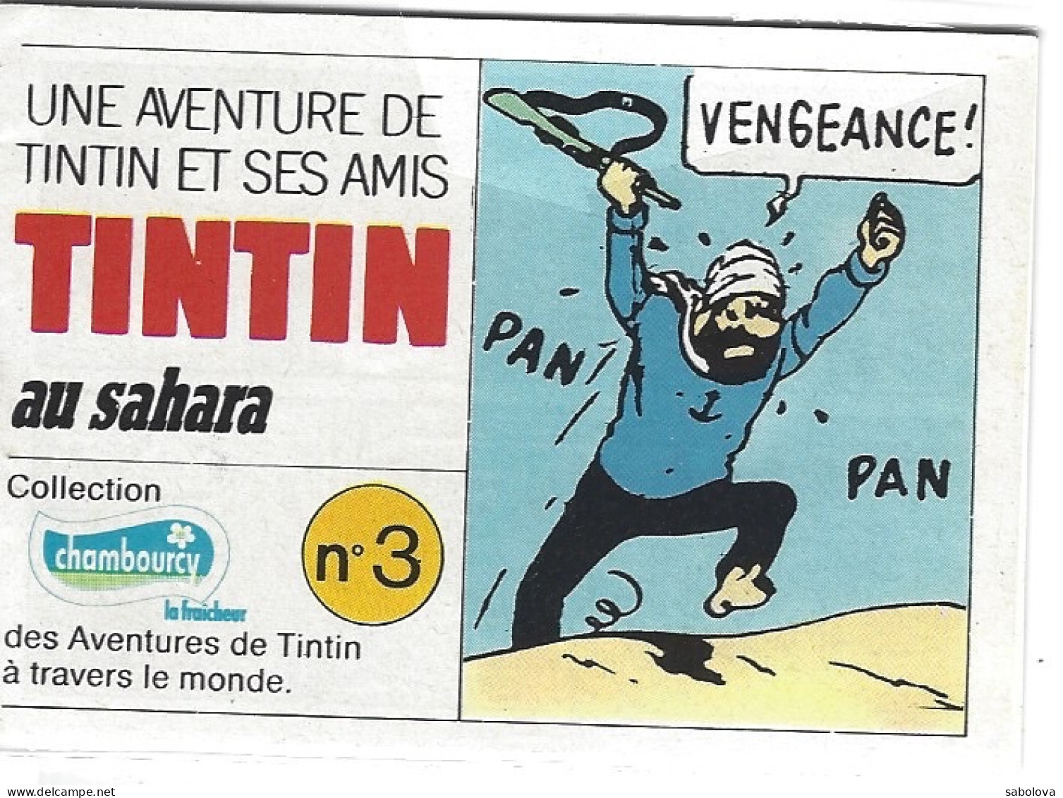 TINTIN 1979 Mini Album  Chambourcy - Advertisement